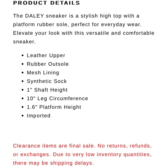 Dolce Vita Beige and White High-Top Sneakers - Picture 9 of 9